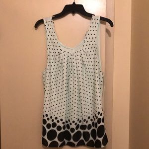 Ladies polka dot tank